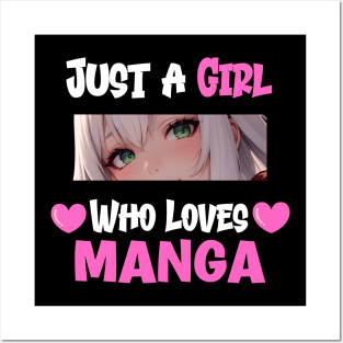 Just a Girl Who Loves Manga Posters and Art